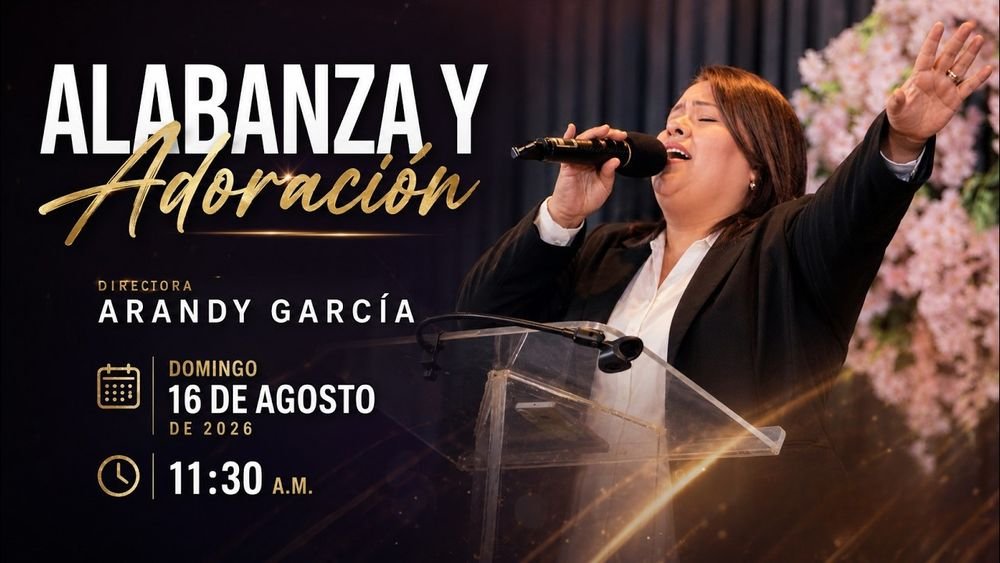 16 de agosto de 2026- 11:30 a.m. / Alabanza y adoración